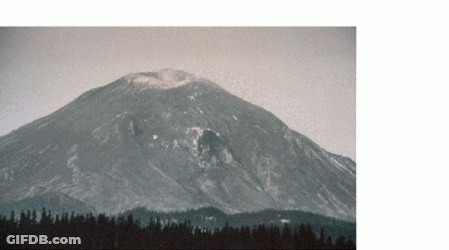 Volcano Eruption Mount Saint Helens GIF