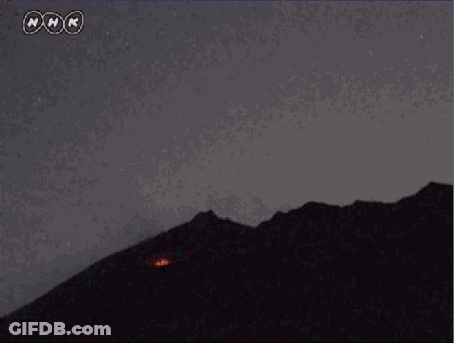 Volcano Eruption Smoke GIF