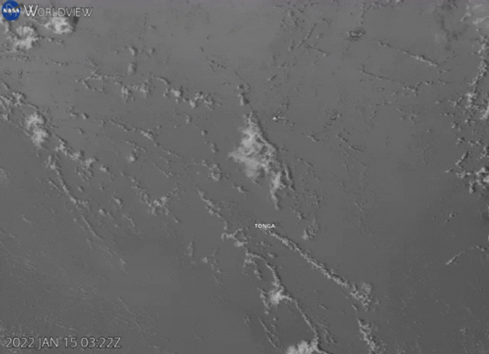 Volcano Eruption Tonga Explode Footage GIF