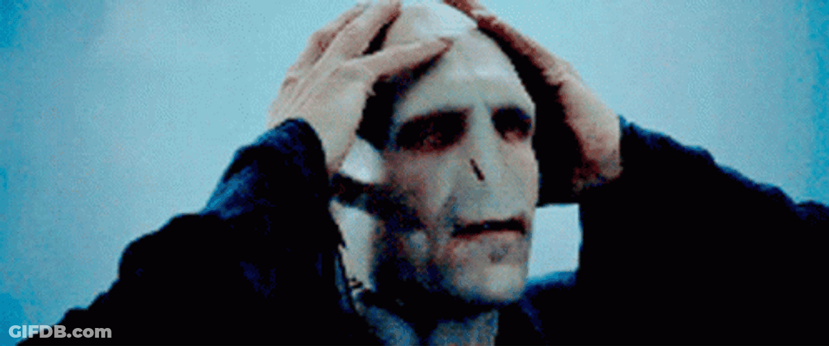 Voldemort Hearing Something GIF