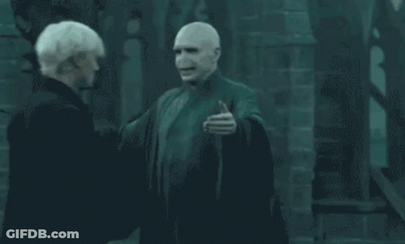 Voldemort Hugged Draco Malfoy GIF