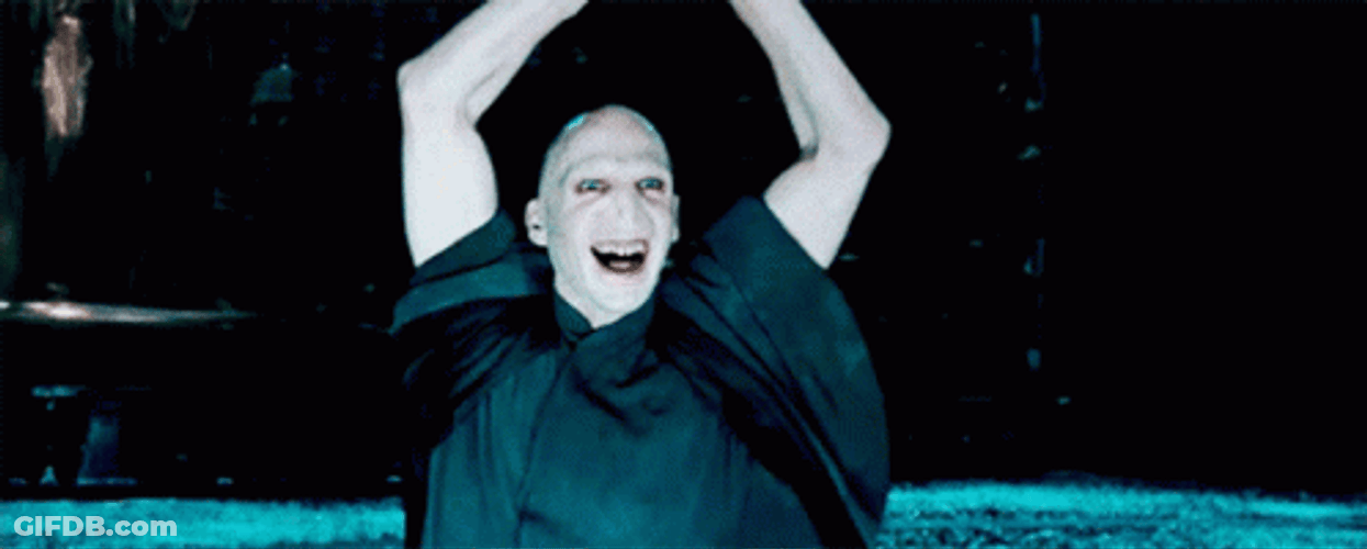 Voldemort Laugh To Disappointment GIF