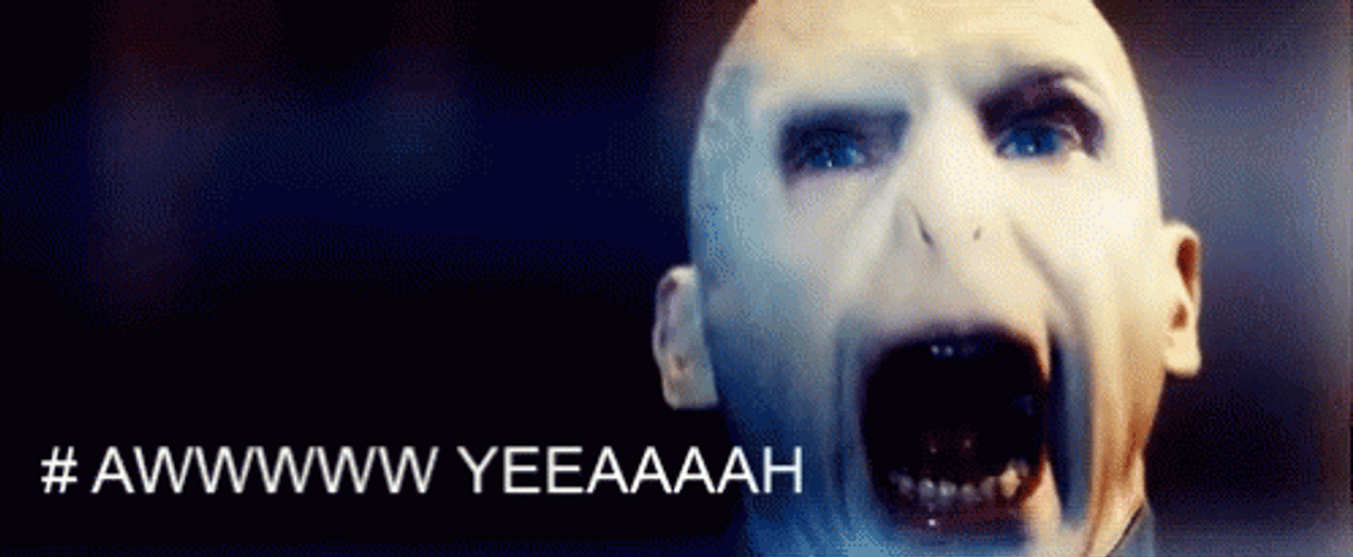 Voldemort Screaming So Loud GIF