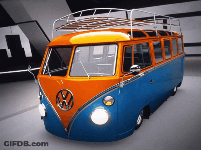 Volkswagen Microbus Van GIF