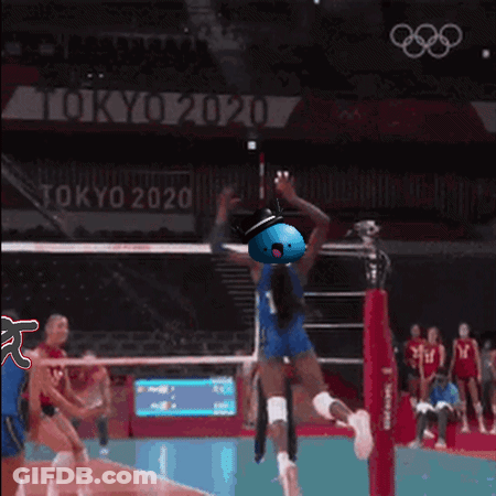 Volleyball Game At Tokyo 2020 Games GIF