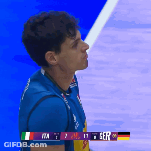 Volleyball Game Between Italy And Germany GIF