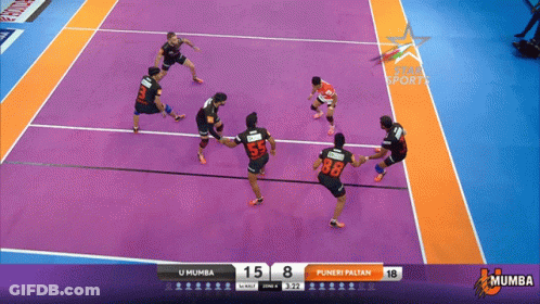 Volleyball Game U Mumba Vs Puneri Paltan 15-8 GIF