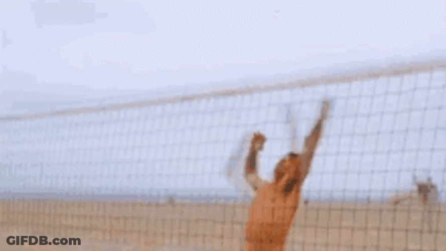 Volleyball Headshot In Your Face GIF
