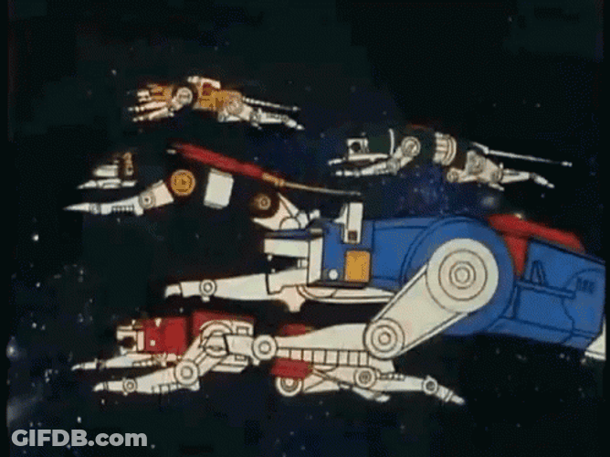 Voltron Armored Fleet Dairugger Anime GIF