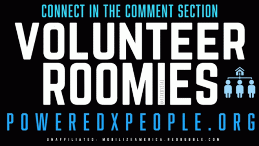 Volunteer Roomies Power People GIF