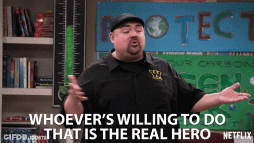 Volunteer The Real Hero GIF