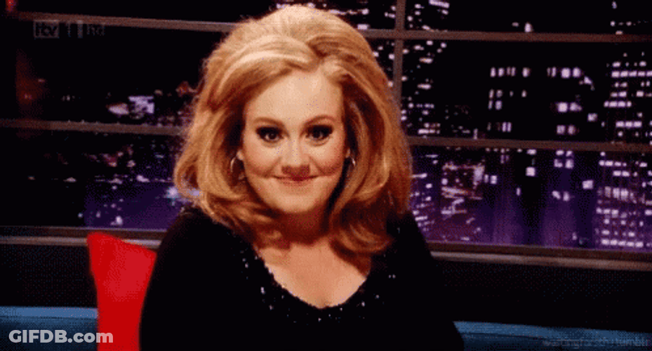Voluptuous Adele Doing Thumbs Up GIF