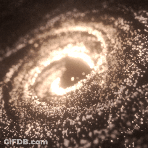 Vortex Made Of Sparkling Particles GIF