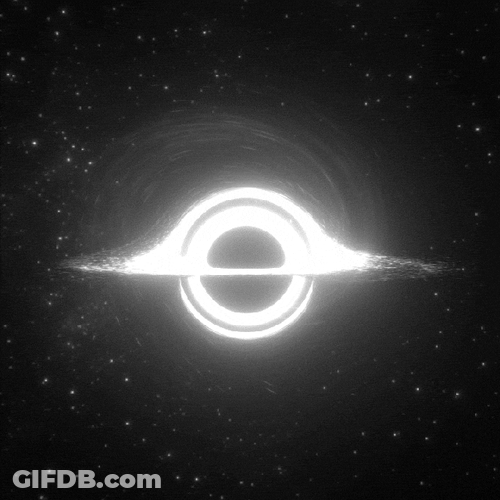 Vortex With Black Center In Space GIF
