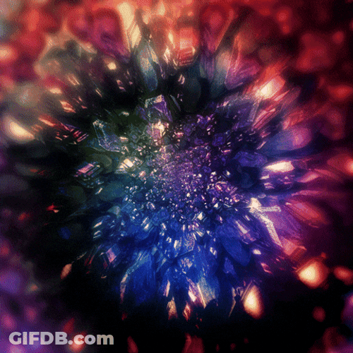 Vortex With Glittering And Colorful Elements GIF