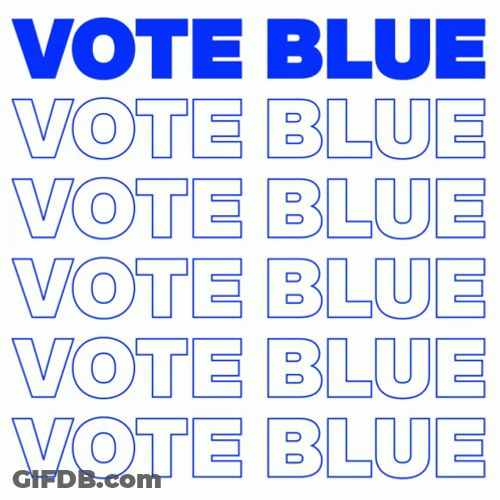 Vote Blue Liberal GIF