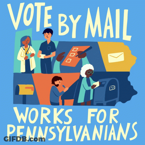 Vote By Mail Poster Pennsylvania GIF