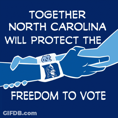 Vote For North Carolina Poster GIF