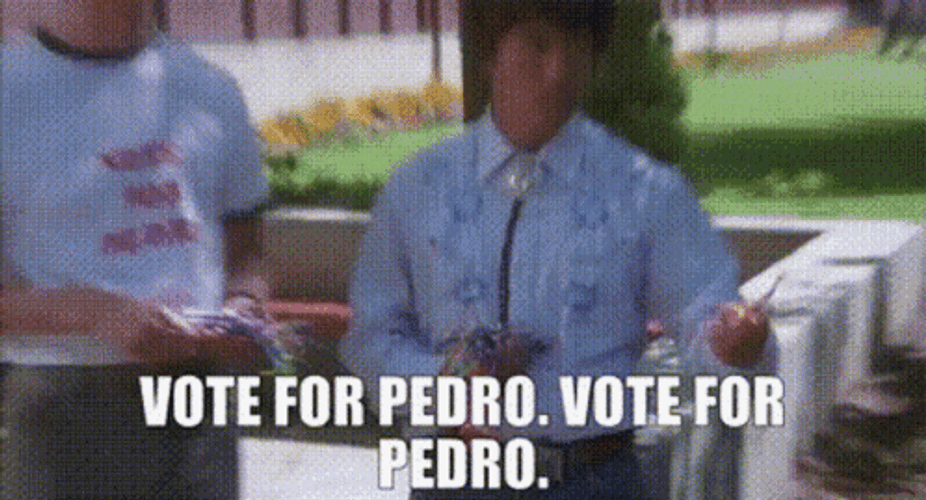 Vote For Pedro Napoleon Dynamite Campaigning GIF