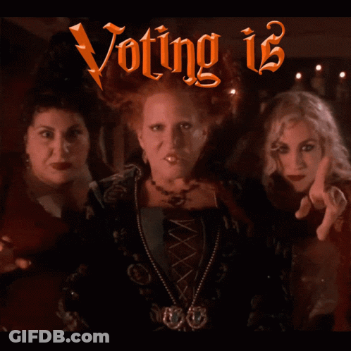 Voting Is Magic Poster With Three Women GIF