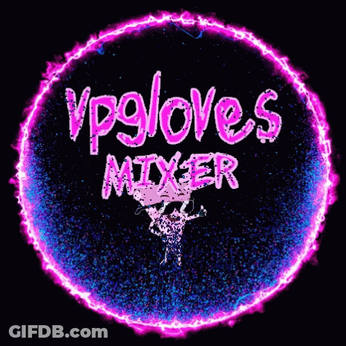 Vpgloves Mixer Logo With Purple Circle GIF