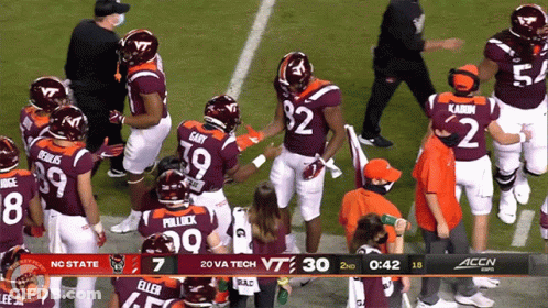VT Vs NC State Football Game GIF