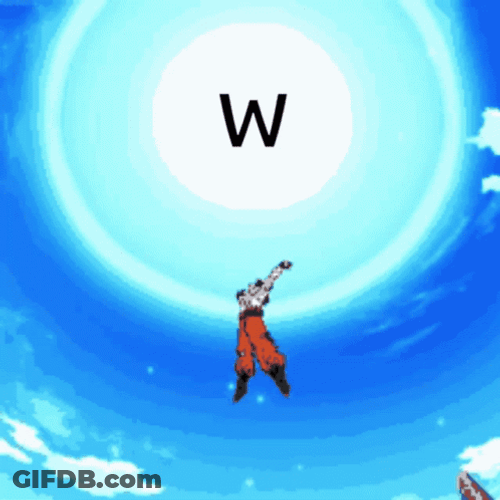 W Dragon Ball Goku Powers GIF
