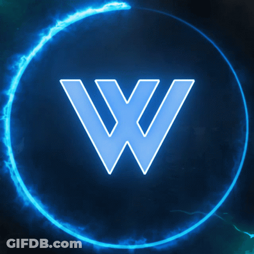 W Logo Blue Energy GIF