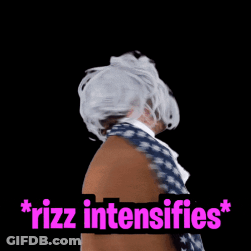 W Rizz Intensifies Cocky Benjamin GIF