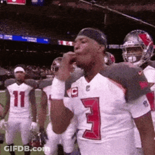 W Rizz Mocking Jameis Winston GIF