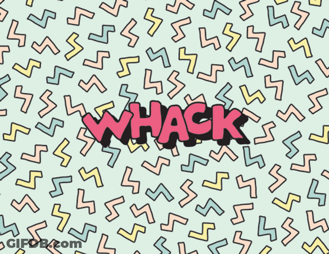 Wack Text Animation GIF