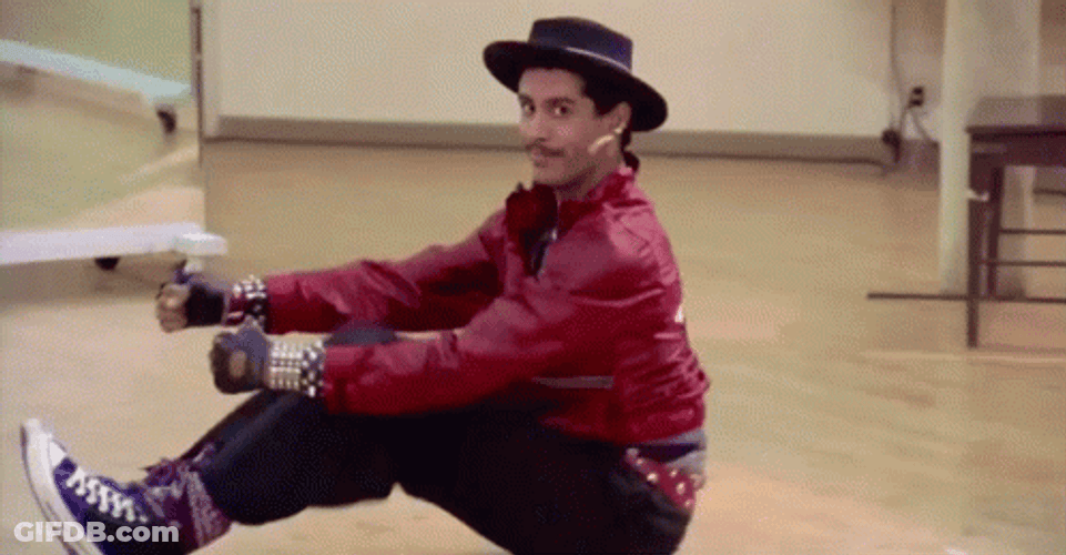 Wacky Face Breakdancing GIF