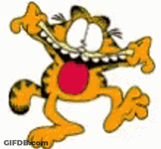 Wacky Garfield On Monday GIF