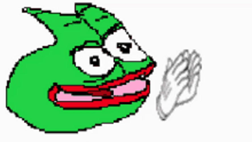 Wacky Pepe Frog Slow Clap GIF