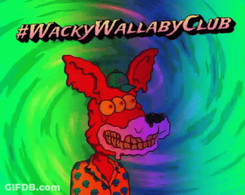 Wacky Wallaby Club Rabbit GIF