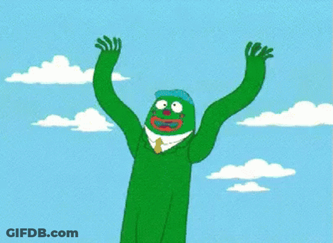 Wacky Waving Inflatable Tube Green Cartoon GIF