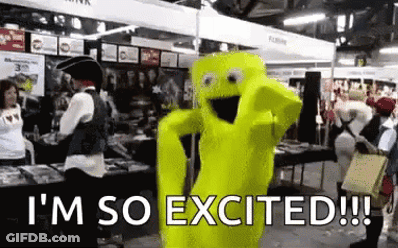 Wacky Waving Inflatable Tube Man I'm So Excited GIF