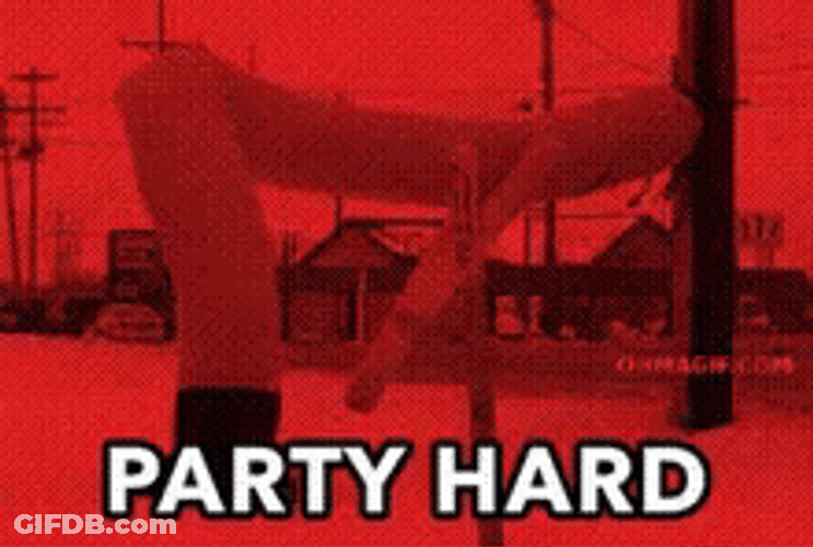 Wacky Waving Inflatable Tube Man Red Party Hard GIF
