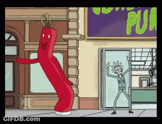 Wacky Waving Inflatable Tube Man Rick And Morty GIF