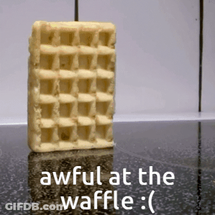 Waffle With Awful Words GIF