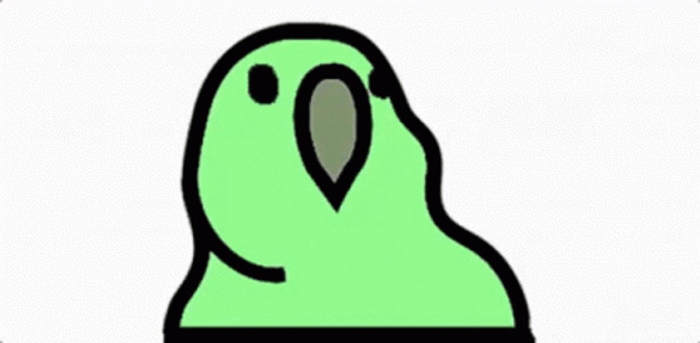 Wagging Its Head Colorful Party Parrot GIF