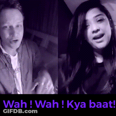 Wah Wah Kya Baat Text GIF