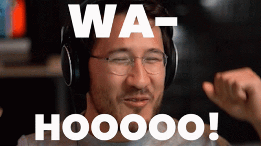 Wahoo Markiplier Youtuber Happy Celebration GIF