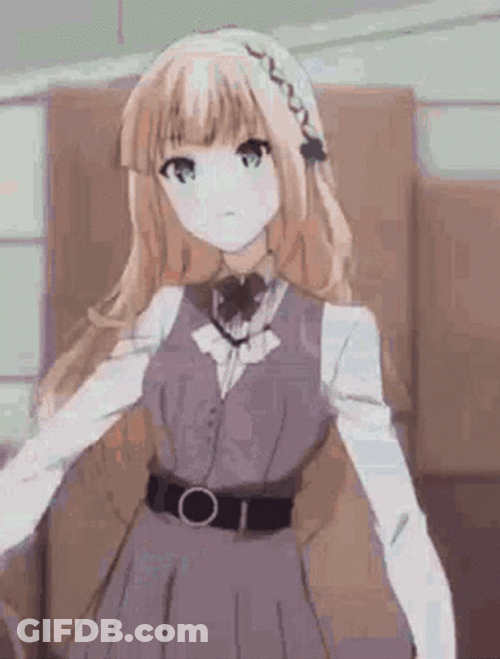 Waifu Pretty Anime Girl Dancing GIF