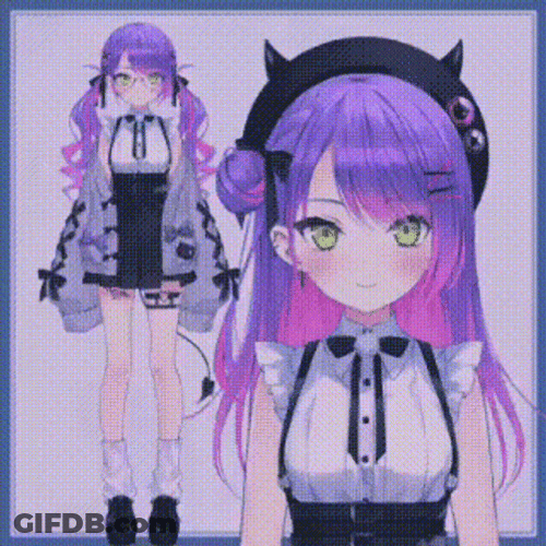 Waifu Tokoyami Towa Holo Live GIF