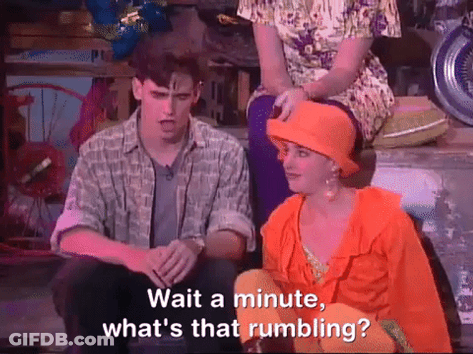 Wait A Minute What's That Rumbling GIF