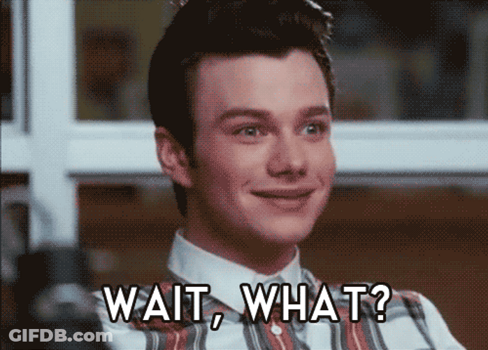 Wait What Kurt Glee GIF