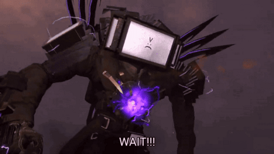 Wait You Need Me Skibidi Toilet GIF