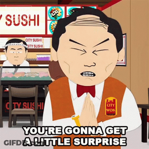 Waiter Saying You're Gonna Get A Little Surprise GIF