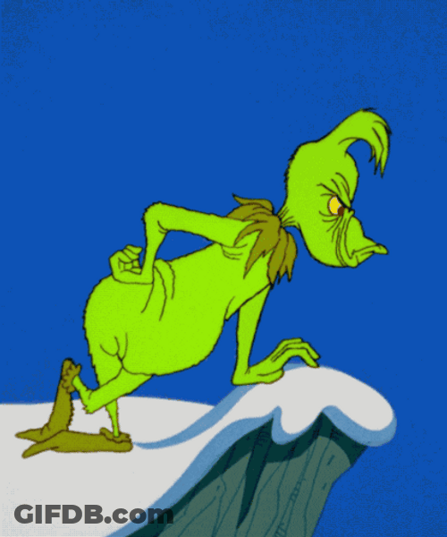 Waiting Impatiently Grinch Cartoon GIF